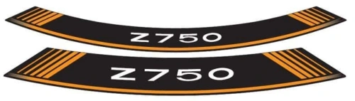 Linka na ráfek PUIG Z750 5545T oranžová linky na ráfek - sada 8ks