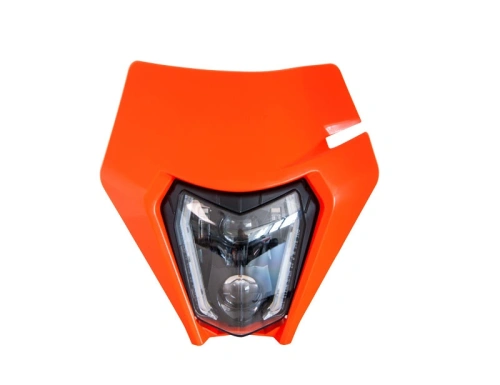 Přední maska vč. LED světla KTM, RTECH (oranžová)