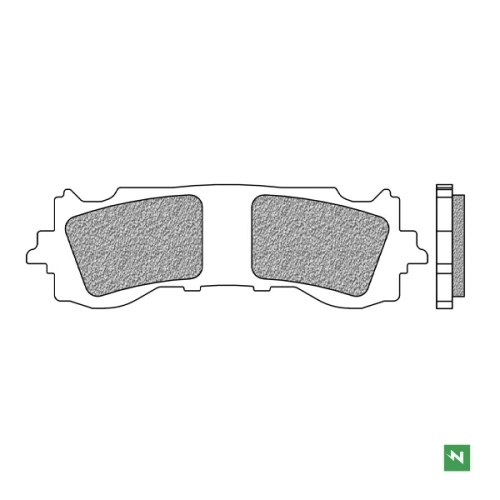 Brzdové destičky, NEWFREN (směs ROAD TOURING SINTERED) 2 ks v balení