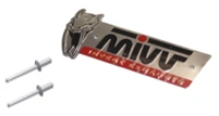 Logo plaque + 2 rivets MIVV 50.73.306.1