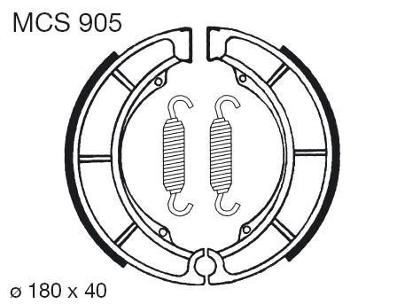 Brzdové čelisti LUCAS MCS 905