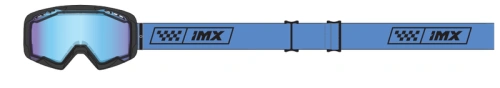 Brýle IMX ENDURANCE RACE BLACK MATT/ BLUE  - SKLO IRIDIUM BLUE + CLEAR (2 náhradní skla)