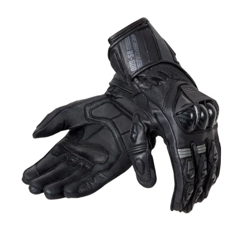 OZONE RS600 sportovní kožená rukavice černá/šedá