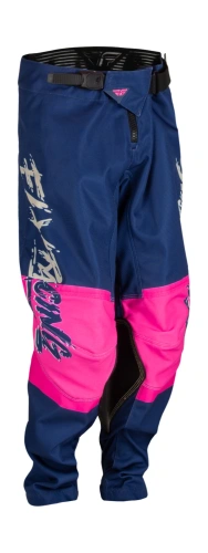 Kalhoty KINETIC KHAOS, FLY RACING - USA dětské (růžová/modrá)