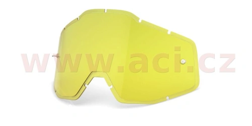 Plexi Injected Racecraft/Accuri/Strata, 100% (žluté, Anti-fog)