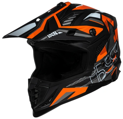 Cross helmet iXS iXS363 2.0 X12045 black matt-orange-anthracite
