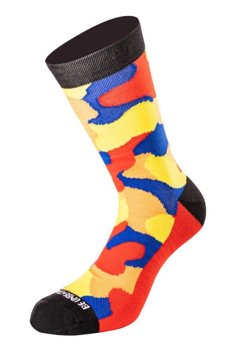 Ponožky CAMO SHORT UNDERSHIELD (žlutá/červená/modrá)