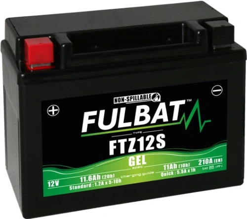 Baterie 12V, FTZ12S GEL, 12V, 11Ah, 210A, bezúdržbová GEL technologie 150x88x110 FULBAT (aktivovaná ve výrobě)