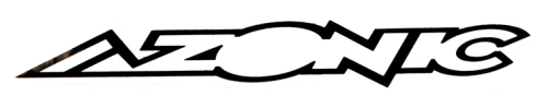 Samolepky Azonic retro logo (10ks) bílá 150 x 30 mm
