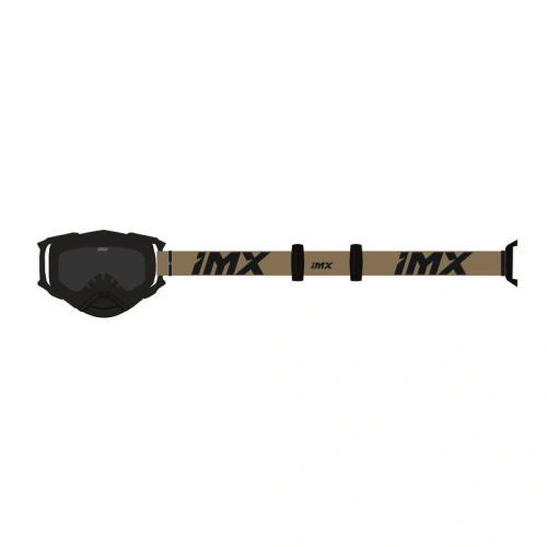 Brýle IMX DUST BLACK MATT/BRONZE - Sklo DARK SMOKE + CLEAR (2 náhradní skla)