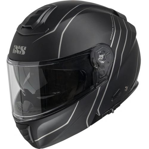 Flip-up helmet iXS iXS 460 FG 2.0 X15901 matt black - grey