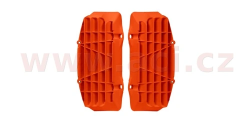 Žaluzie chladiče KTM, RTECH (neon oranžové, pár)