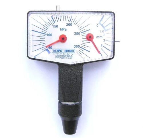 Pneuměřič pro osobní vozy s měřičem hloubky dezénu KOVO P450H (50-450 Kpa)