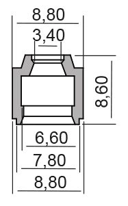 Gufero RMS 100669270 valve stem