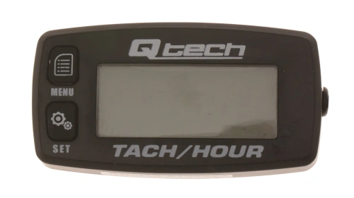 Multifunkční měřič otáček motoru a motohodin, Q-TECH (černý, podsvícený displej)