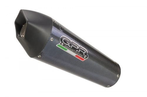 Slip-on exhaust GPR GP EVO4 E5.Y.232.GPAN.PO Carbon look including removable db killer and link pipe