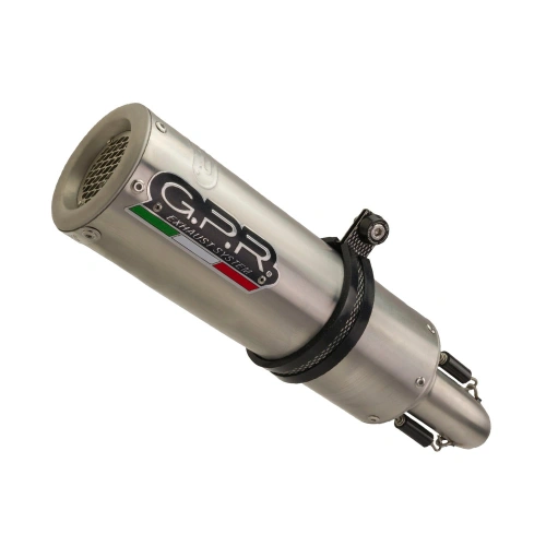 Slip-on exhaust GPR M3 E4.Y.203.M3.INOX Brushed Stainless steel including removable db killer and link pipe