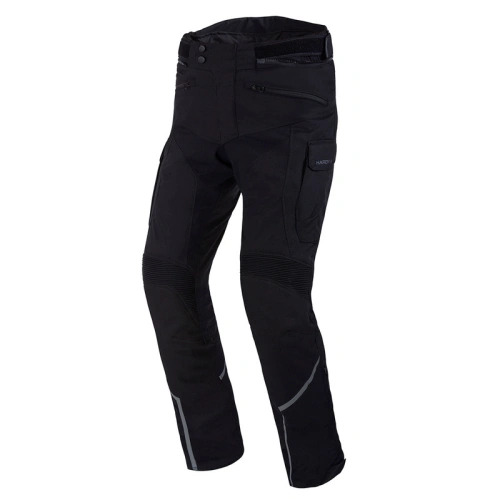Textilní kalhoty REBELHORN HARDY II BLACK (prodloužené nohavice)