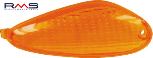 Sklo blinkru - levé zadní RMS 246470310 oranžová Homologace