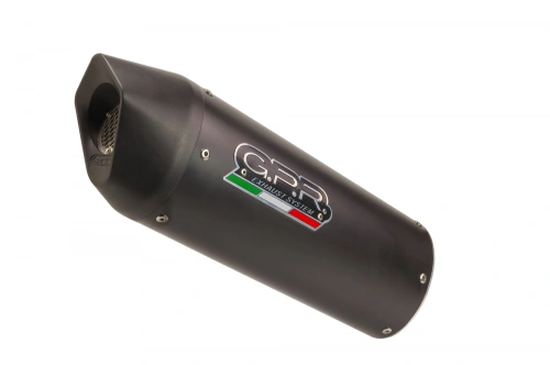 Slip-on exhaust GPR FURORE EVO4 E4.KT.105.FNE4 Matte Black including removable db killer and link pipe