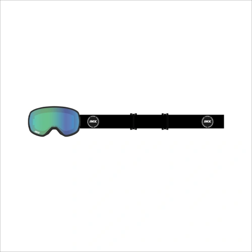 Brýle na snowboard IMX PEAK BLACK MATT/BLACK - Dvě skla GREEN IRRIDIUM + BROWN