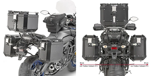 PL2139CAM trubkový nosič Yamaha MT-09 Tracer 900/900 GT (18-20) pro hliníkové boční kufry OUTBACK