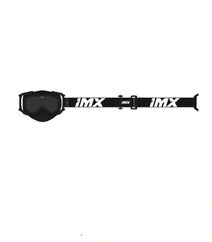 Brýle IMX DUST BLACK MATT/WHITE - Sklo DARK SMOKE + CLEAR (2 náhradní skla)