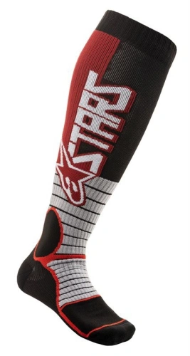 Ponožky MX PRO SOCKS, ALPINESTARS (červená/černá, vel. S)