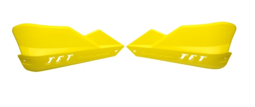 JET chrániče rukou pro kónická řídítka žlutá Zahrnuje montážní materiál.