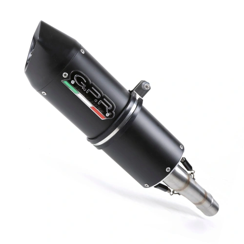 Slip-on exhaust GPR FURORE H.86.FUNE Matte Black including removable db killer and link pipe