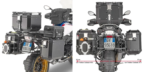 PL5112CAM adaptér pro BMW R 1250 GS Adv. (19-21) pro hliníkové boční kufry GIVI TREKKER OUTBACK