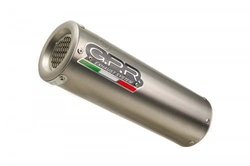 Slip-on exhaust GPR M3 CF.7.M3.TN Brushed Titanium including removable db killer and link pipe