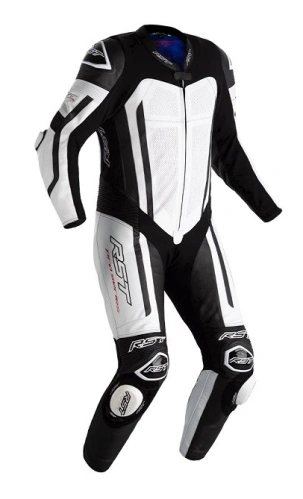 RST 103238 PRO SERIES EVO AIRBAG CE MENS LEATHER SUIT, WHT