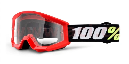 Brýle Strata Mini Gron Red, 100% dětské (čiré plexi)