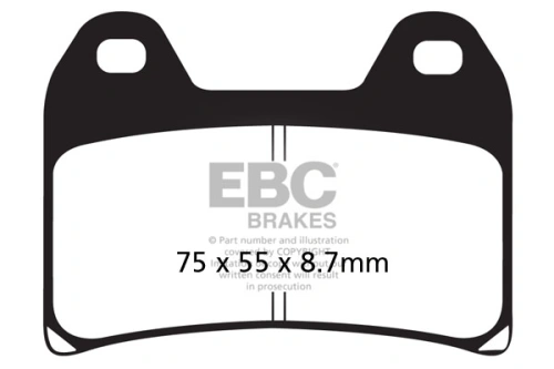 Brzdové destičky EBC FA244