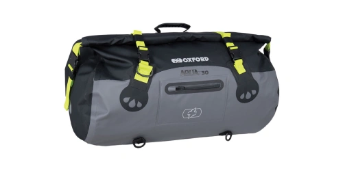 Vodotěsný vak Aqua T-30 Roll Bag, OXFORD (černý/šedý/žlutý fluo, objem 30 l)