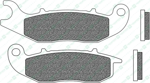 Brzdové destičky, NEWFREN (směs ROAD TOURING ORGANIC) 2 ks v balení