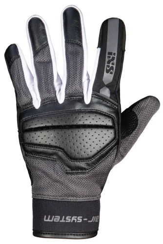 Klasické dámské rukavice iXS EVO-AIR X40465 černo-tmavě šedo-bílá