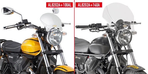 AL8202A montážní sada pro štítek GIVI 100AL/100ALB/140A/140S pro Moto Guzzi V9 Bobber (16-20)