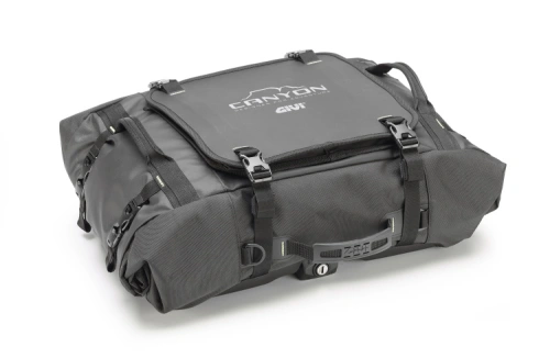 GRT723 vodotěsné zavazadlo GIVI s plotnou MONOKEY, černé, 40 litrů, řada CANYON