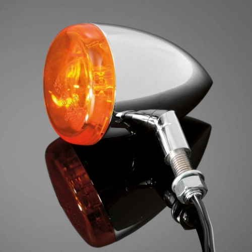 Moto blinkry Highway Hawk TECH GLIDE smooth 60mm, E-mark, chrom (1ks) Chrom