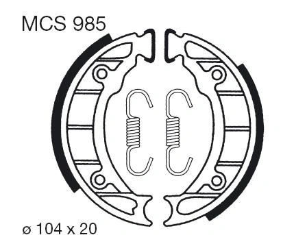 Brzdové čelisti LUCAS MCS 985