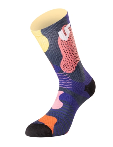 Ponožky FUNKY CAMO UNDERSHIELD (fialová/růžová/žlutá)