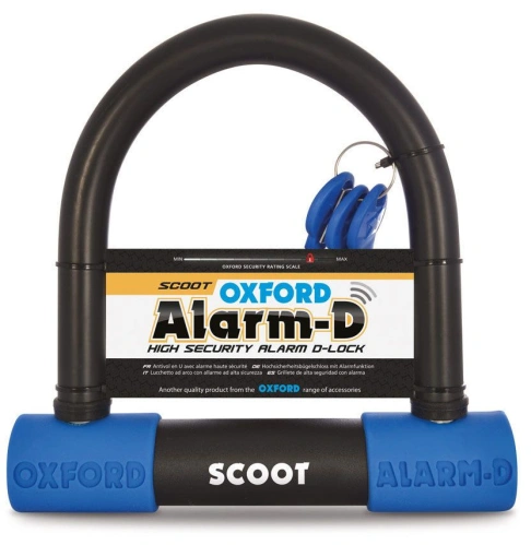 Zámek U profil Alarm-D Scoot, OXFORD (integrovaný alarm, průměr čepu 16 mm)