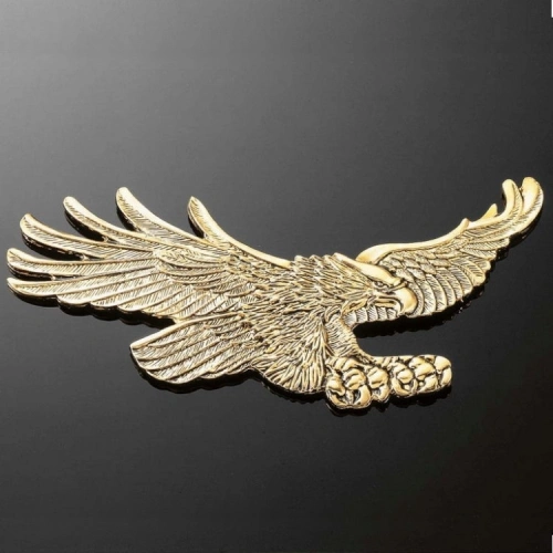 Emblém samolepící, Highway Hawk EAGLE 155x70mm (orel), mosaz Zlatá