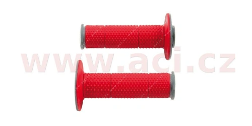 Gripy Full Diamond (dvouvrstvé, extra měkké), RTECH (červeno-šedé, pár, délka 116 mm)