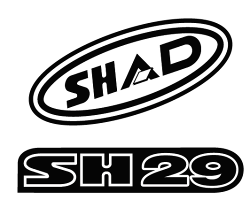 Samolepky SHAD D1B29ETR červená pro SH29