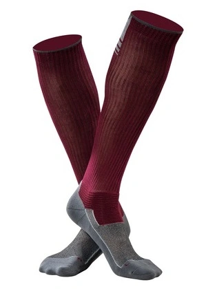 Ponožky RUSH - Compressive, UNDERSHIELD (bordó/šedá)
