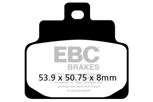 Brzdové destičky EBC SFAC301