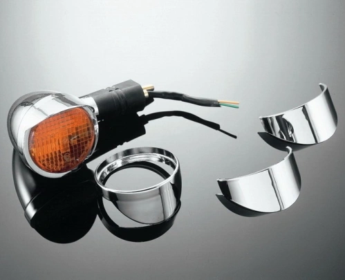 Highway Hawk Štítky na originální blinkry pro motocykly HONDA VLX/VT600C, 1100C/C2, VF700C/750C (2ks) Chrom